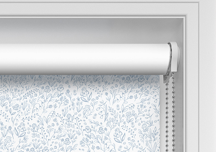 Ditsy Meadow, Polar Blue - Twist&Fit Roller Blind - Image 11
